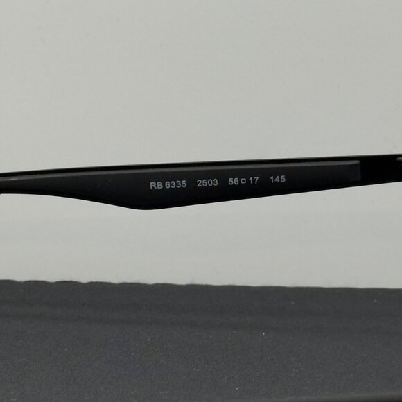 Ray Ban RB6335 2503 Black Authentic Eyeglasses Frames 56--17-145 - Picture 9 of 13